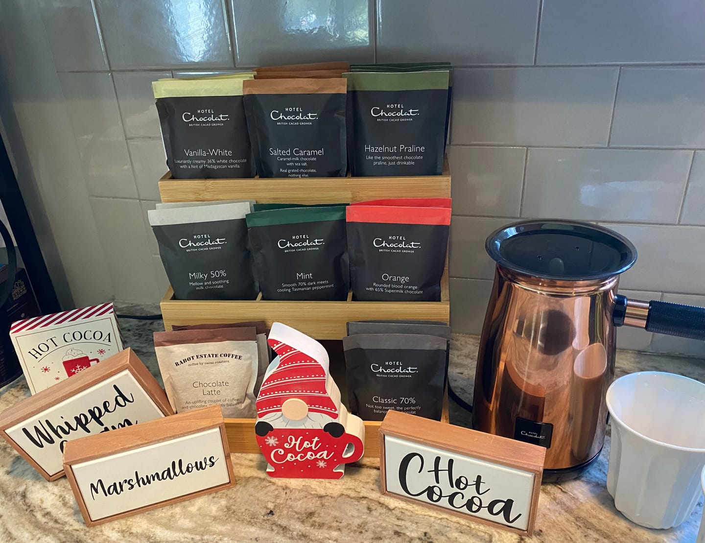 Customer photo review of Vanilla White Hot Chocolate Flakes