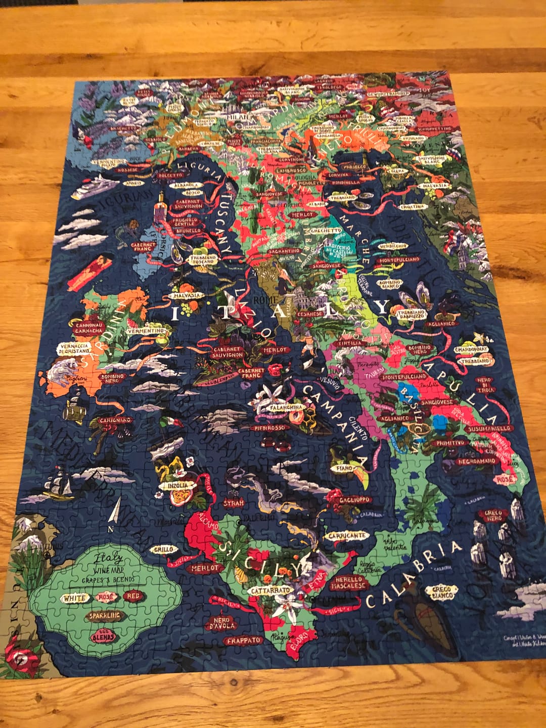 Customer photo review of Wine Puzzle - Italy