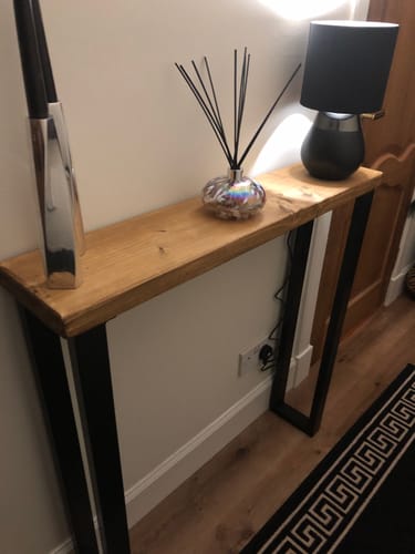 Customer photo review of Rustic Console Table  | 20cm Depth