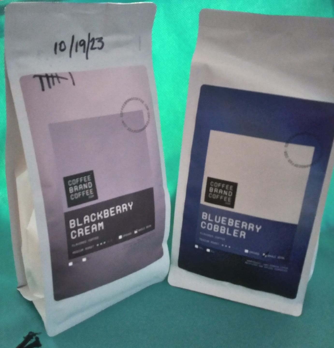 Customer photo review of Blackberry Cream Flavored Coffee