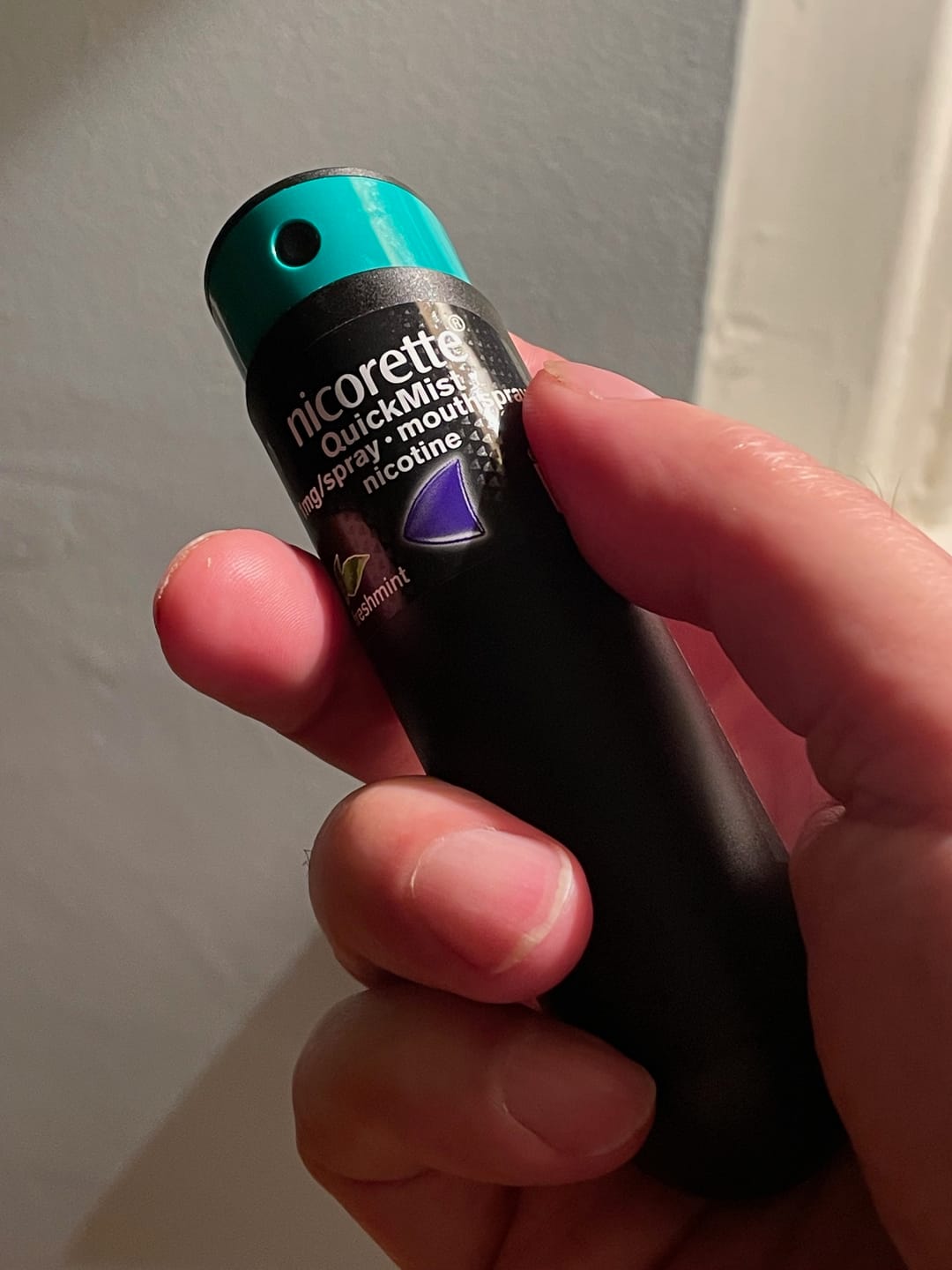 Customer photo review of Nicorette Quickmist Mouth Spray Duo Pack 1mg
