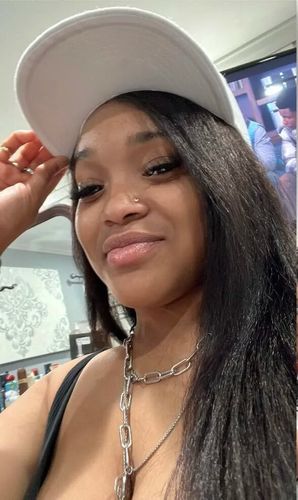 Customer photo review of Pre-Made Clearn Hairline| Kinky Straight Swiss HD Lace/Diamond Fake Scalp 13x6 Lace Frontal Wig