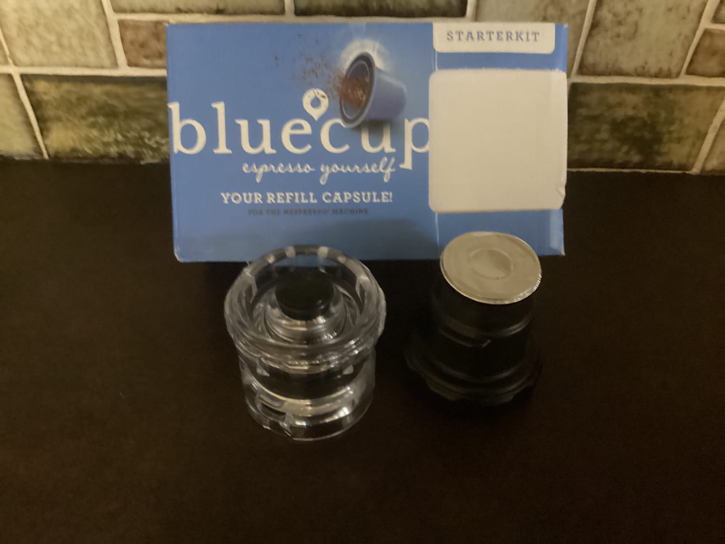 Customer photo review of Bluecup Starter Pack (for Nespresso Original Line)