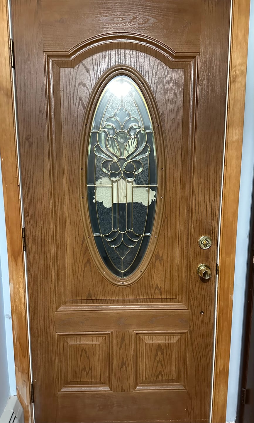 Customer photo review of Clear Oval Glass and Frame Kit