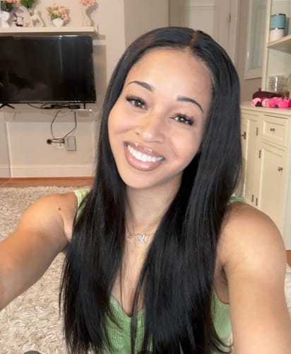 Customer photo review of Luvwin DIY Adjustable Density 150% to 210% Removeable Bundle HD Lace Frontal Straight Texture Wig | Customized Hair