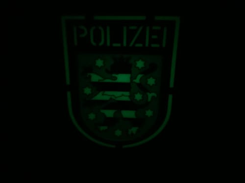 Customer photo review of Bundesländer "Glow in the Dark" Lasercut Patches
