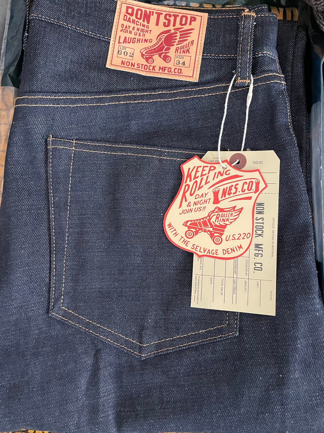 Customer photo review of Lot 602 1969 Model Selvedge Denim Jeans