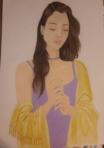 Customer photo review of 48 Pièces Crayons De Couleur Pastel Dans Un Étui À Étain D'affichage