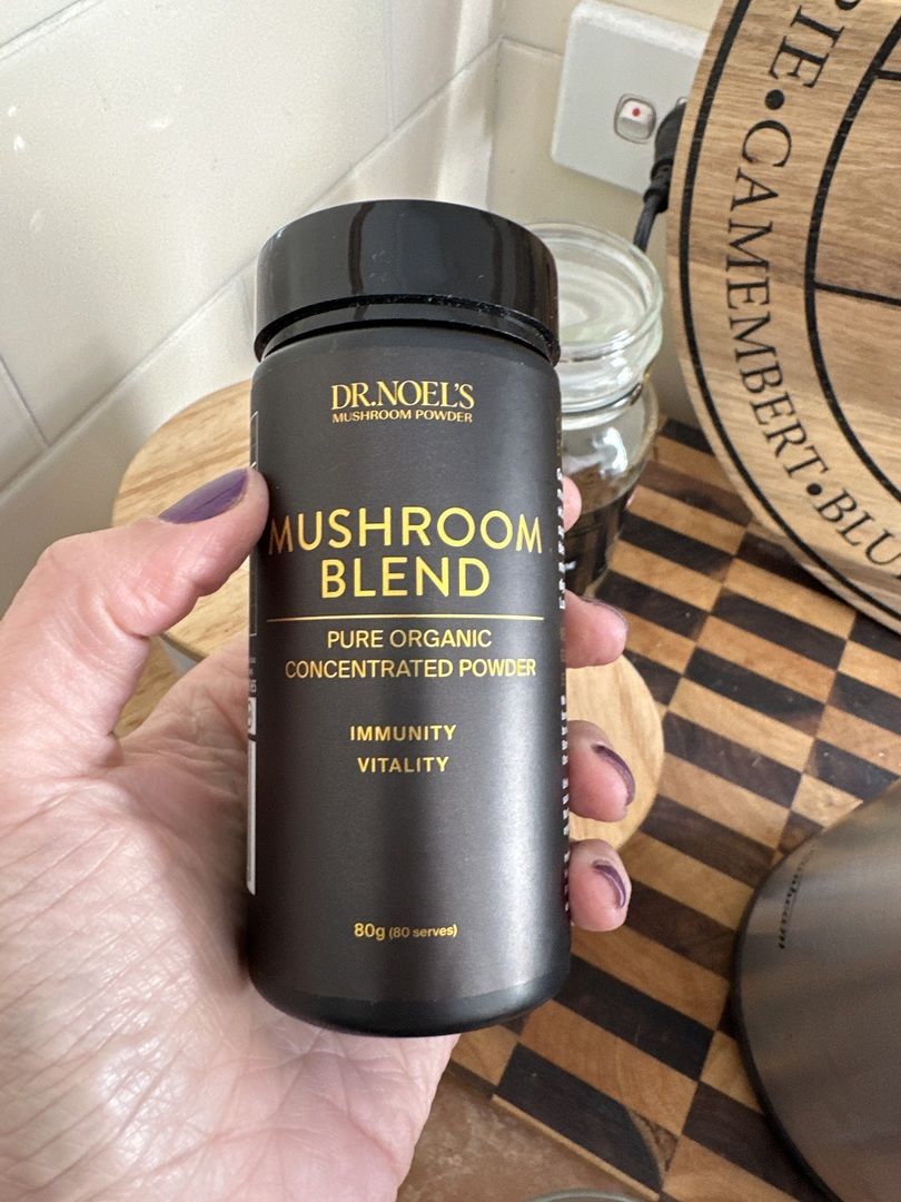 Customer photo review of Concentrated Organic Mushroom Blend Powder