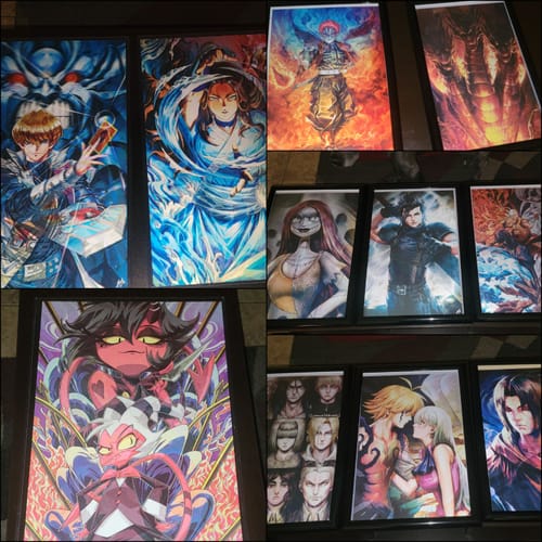Customer photo review of 3D Triple Transition [Elemental Ferocity] Lenticular Print