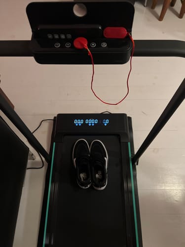 Customer photo review of Dreaver S340 Loopband - Blauw - Inklapbaar - 1-10km/u - Inclusief Beschermmat