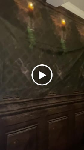 Customer video review of Haunted Mansion Backdrop Room Roll, 2/PK