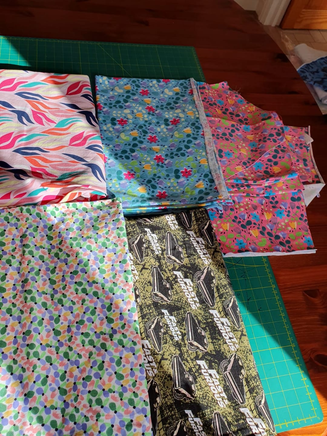 Customer photo review of Printed Cotton Jersey Remnants
