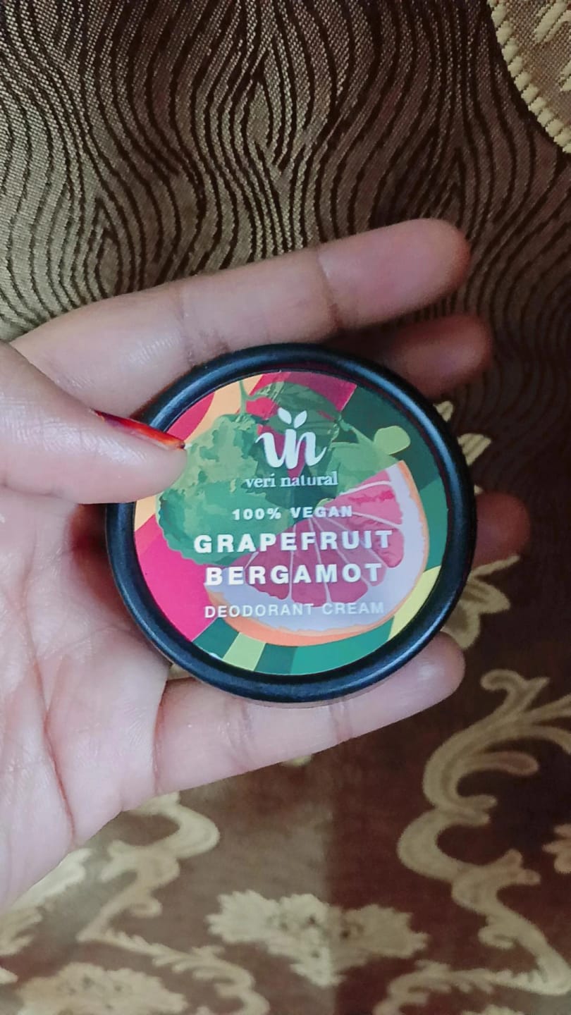 Customer photo review of Rose Vanilla Deodorant Cream