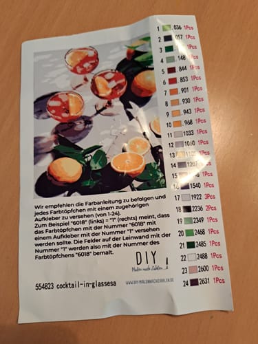 Customer photo review of Malen nach Zahlen - Pflanzen mit einer Aussicht