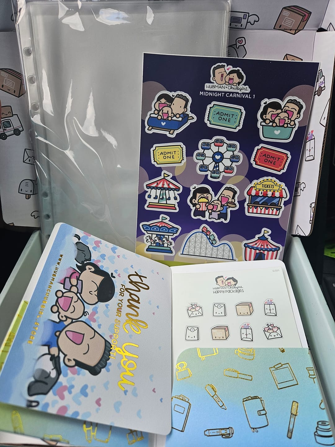 Customer photo review of Happy Packages Planner Stickers