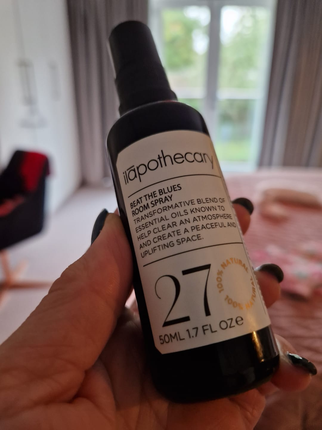 Customer photo review of Beat The Blues Room Spray