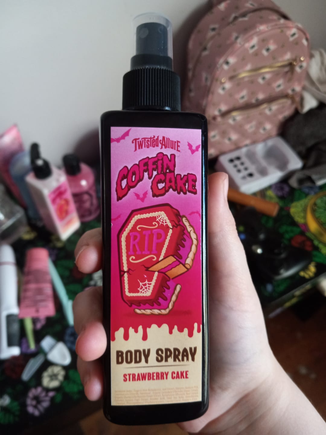 Customer photo review of Coffin Cake Body Lotion (Strawberry Cake)
