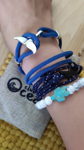 Customer photo review of "Shark" tracking bracelet