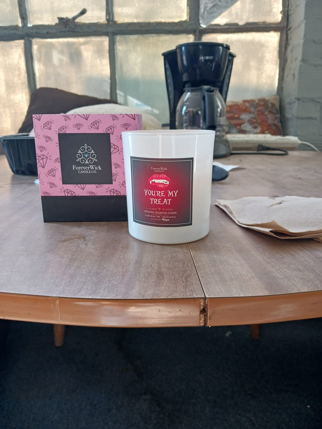 Customer photo review of You're My Treat Diamond Candle
