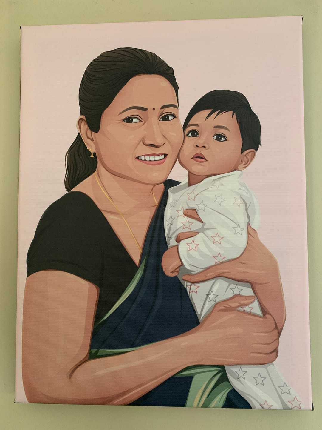 Customer photo review of Portrait Pop-Art ( sur toile )