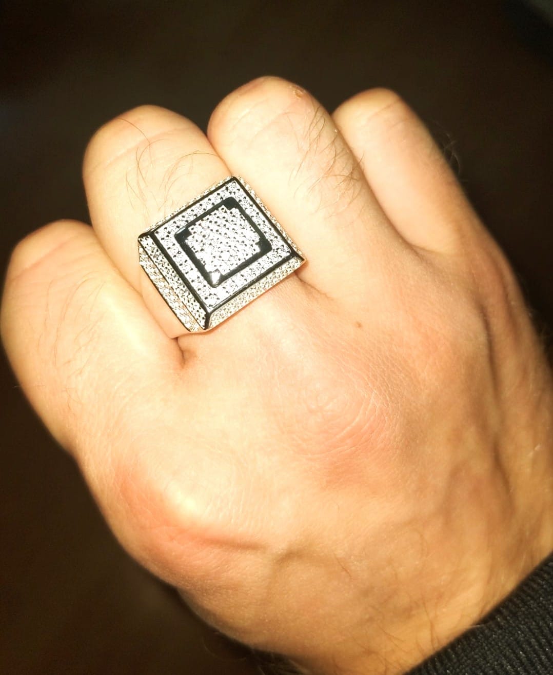 Customer photo review of ICE BLOX RING. - 925 STERLING SILVER
