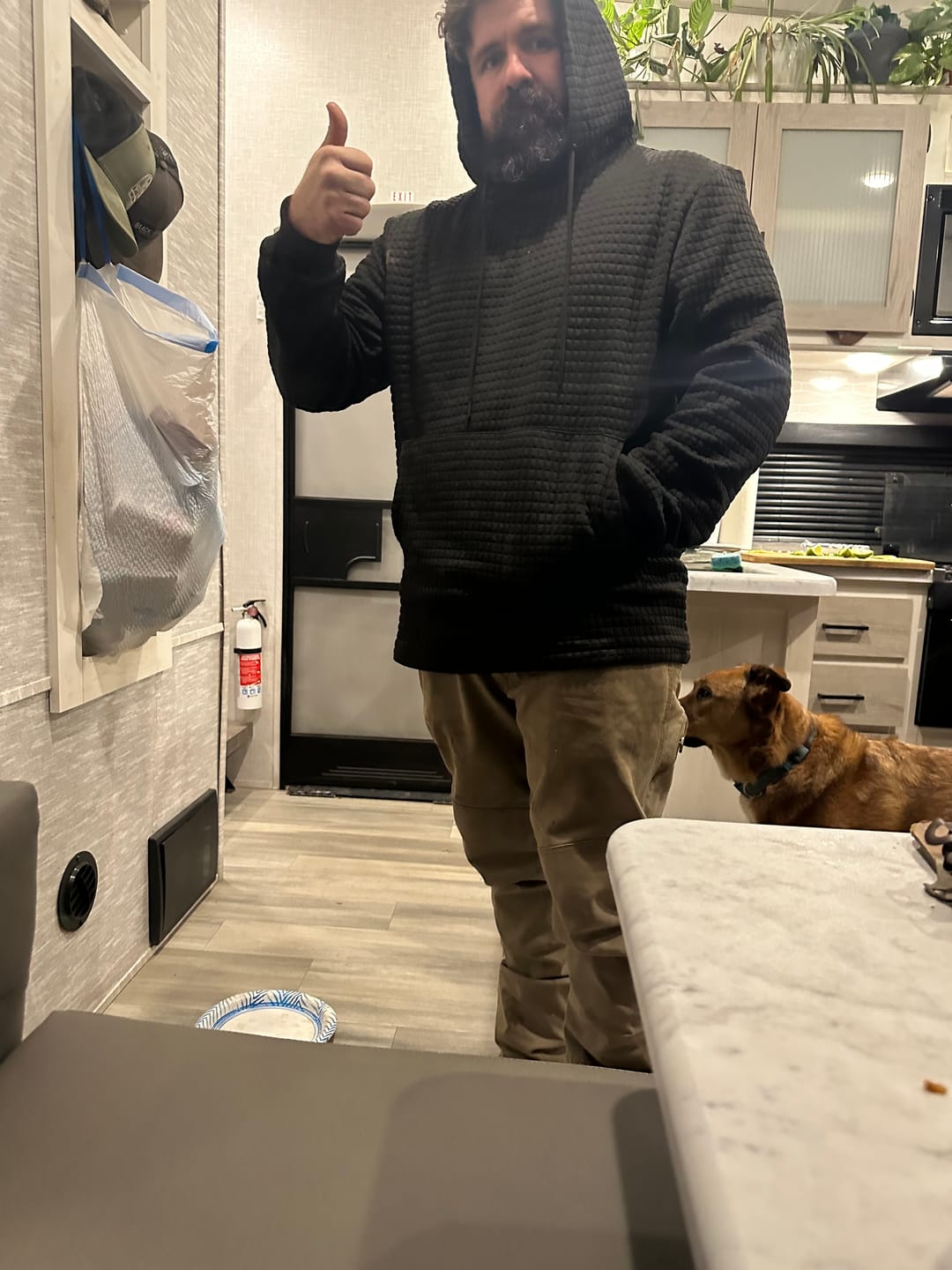 Customer photo review of Standoff Concealment Hoodie Mk.II - Midnight Black