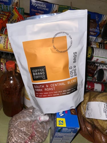 Customer photo review of Premium Cold Brew Coffee: Dark