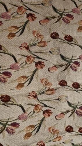 Customer photo review of Posel Vintage Cute Floral Flower Printed Jacquard Chenille Fabric