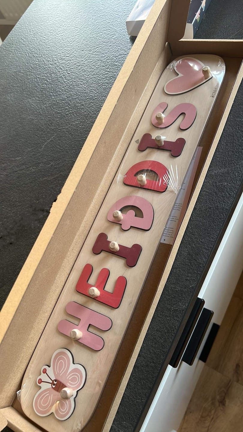 Customer photo review of Custom Name Puzzle