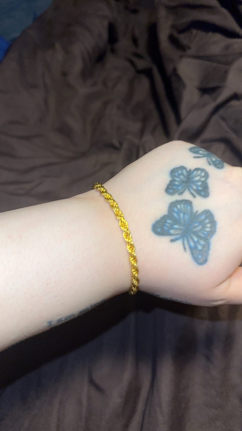 Customer photo review of Rope Chain Bracelet - 4mm