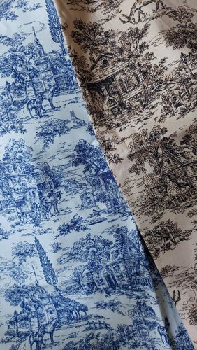 Customer photo review of 3 COLORS / Elanias Lightweight 100% Cotton Printed Toile Fabric