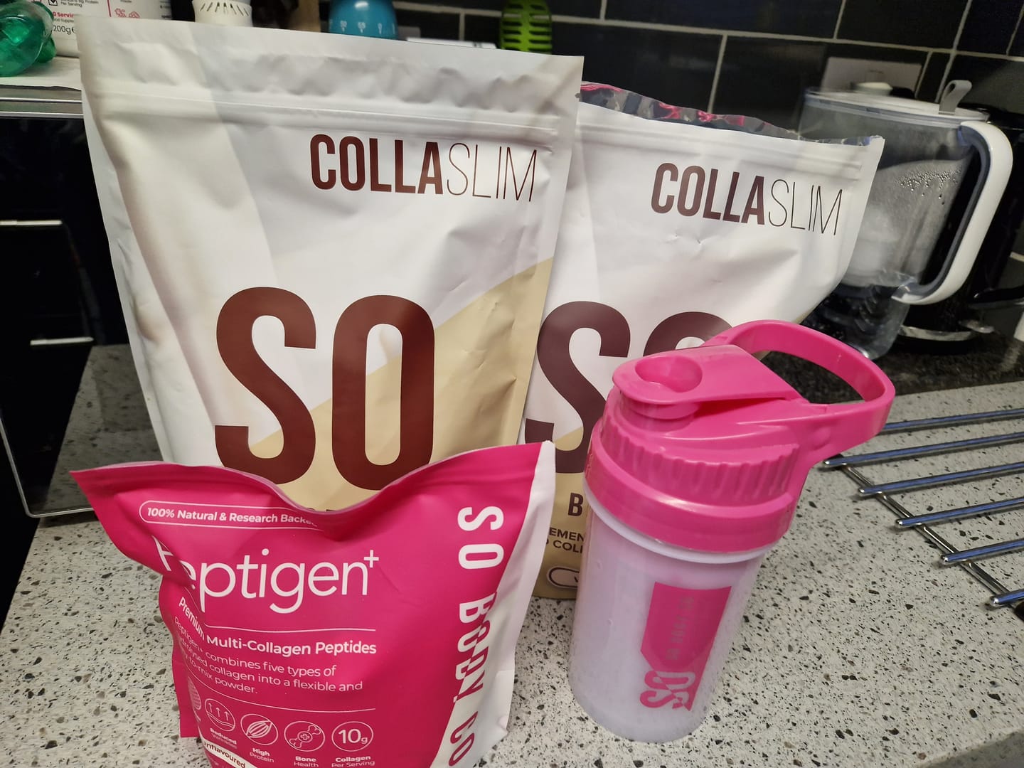 Customer photo review of CollaSlim Meal Replacement Shake With Collagen Protein