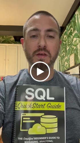 Customer video review of SQL QuickStart Guide