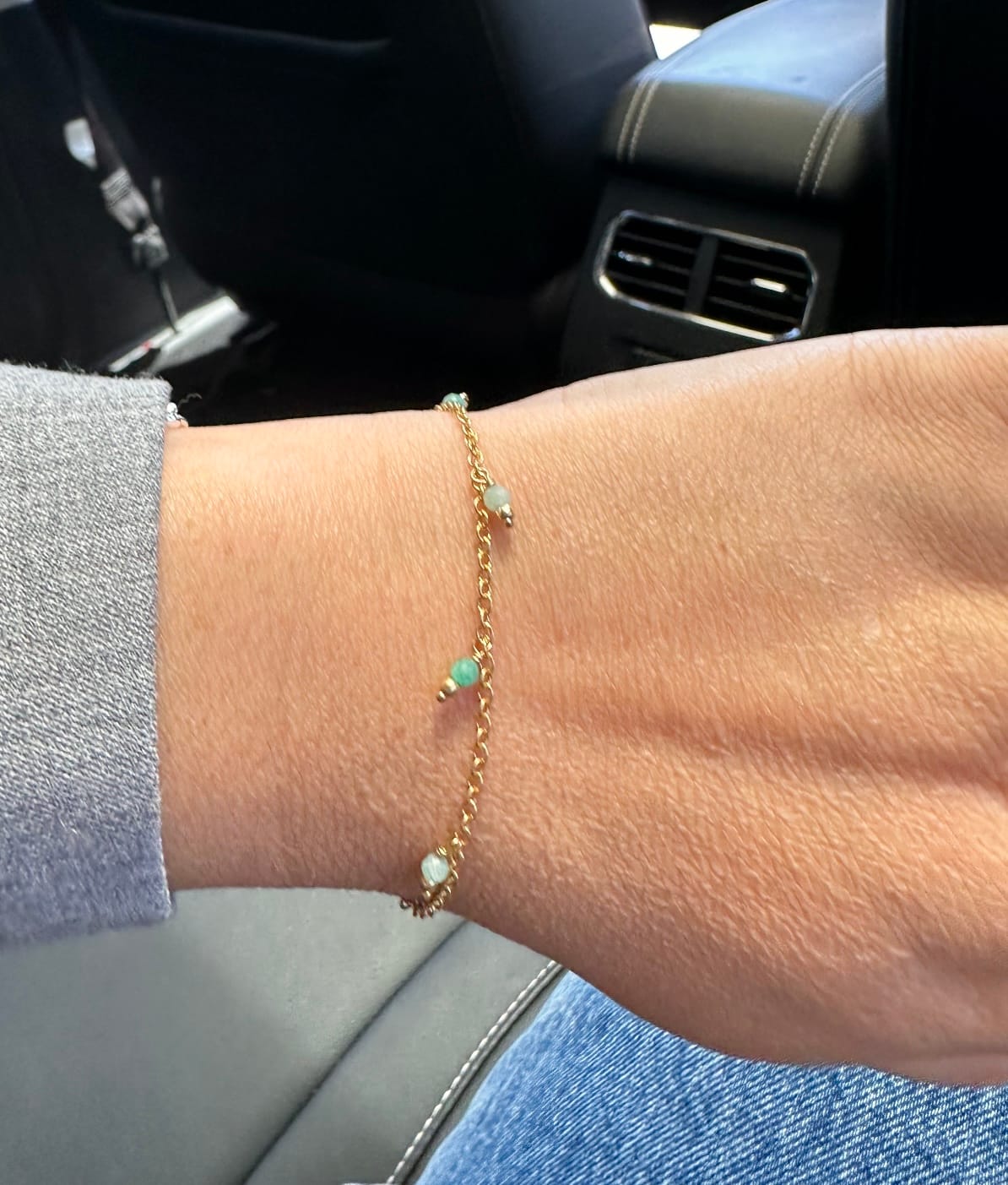 Customer photo review of Zola Bracelet - Amazonite