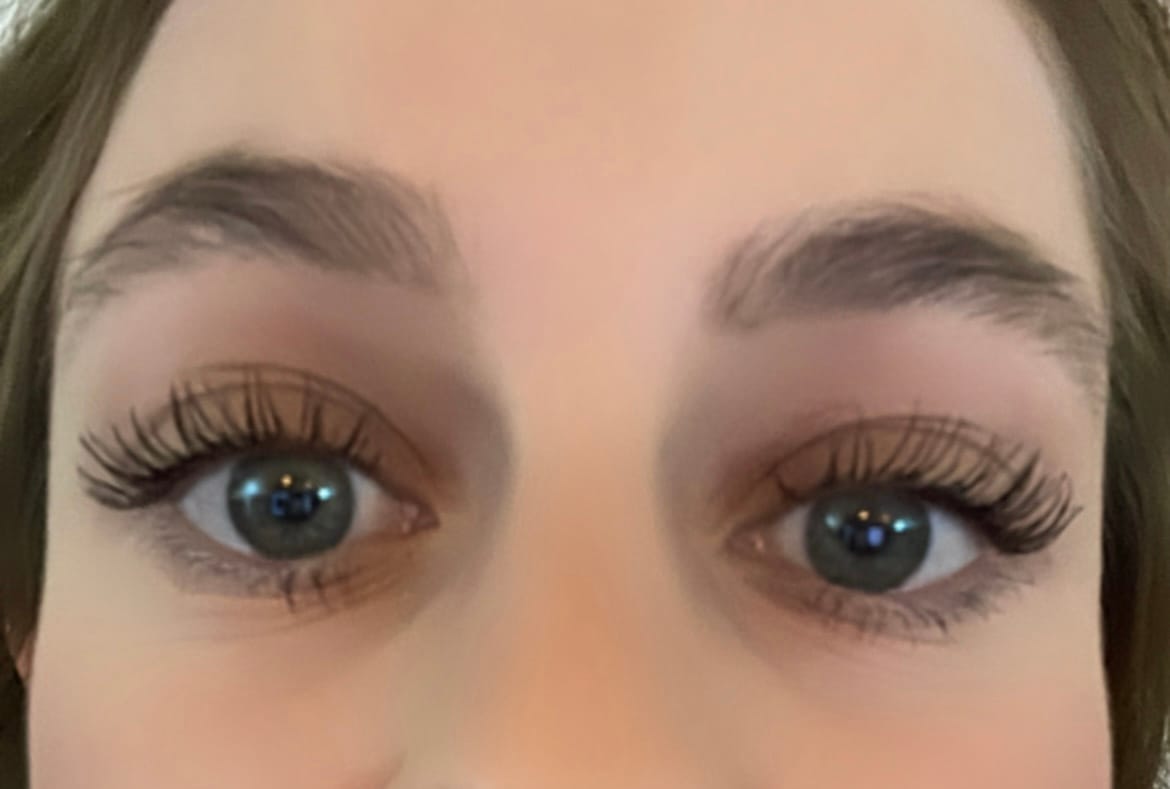 Customer photo review of LASH GROWTH SERUM