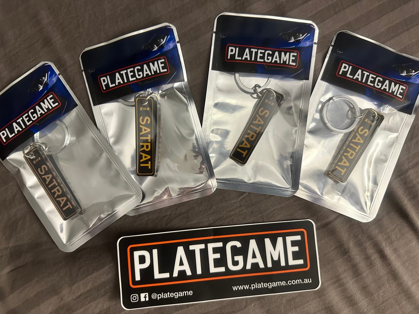 Customer photo review of NSW Premium Range Licence Plate Custom Keychain