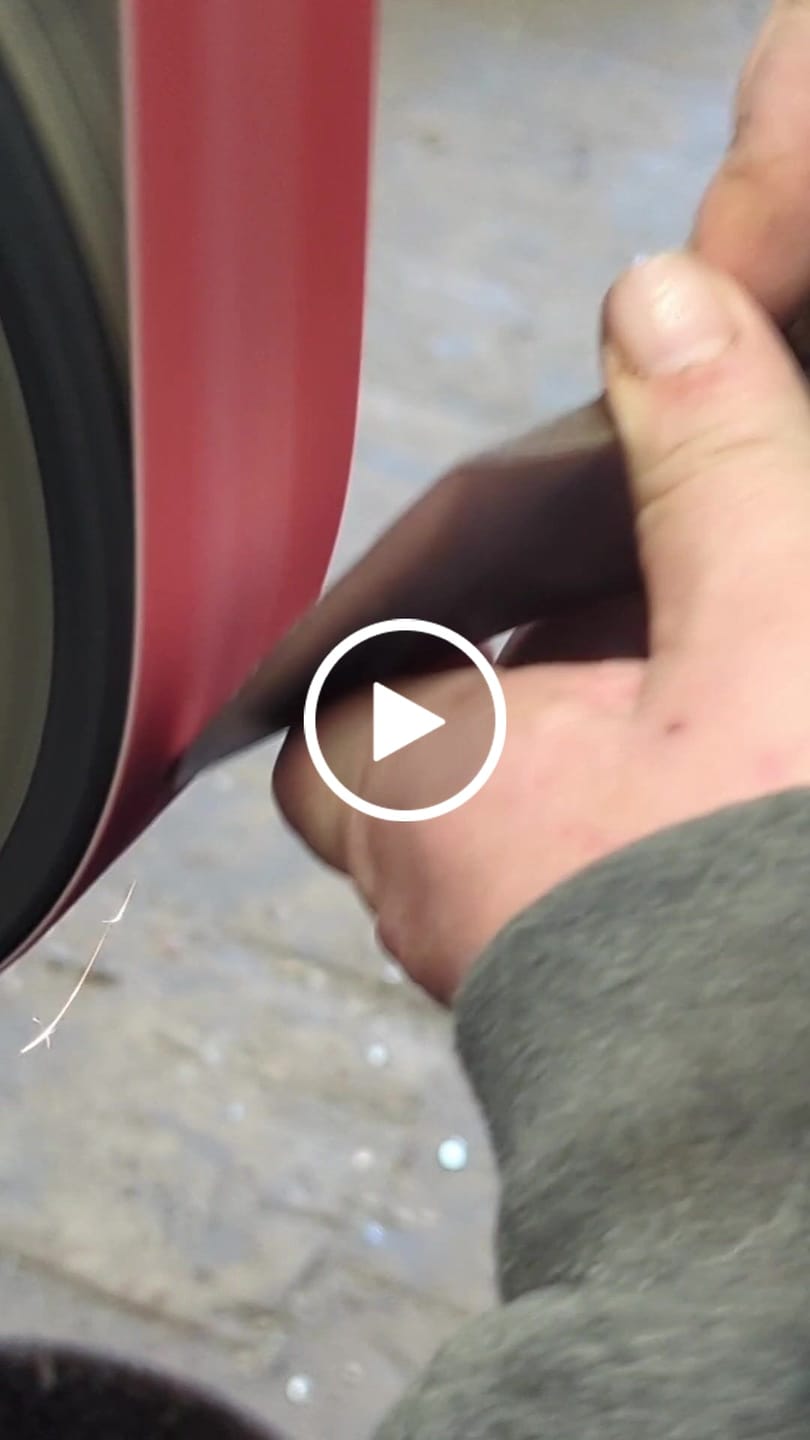 Customer video review of 2" x 72" Sanding Belts for Finishing & Sharpening