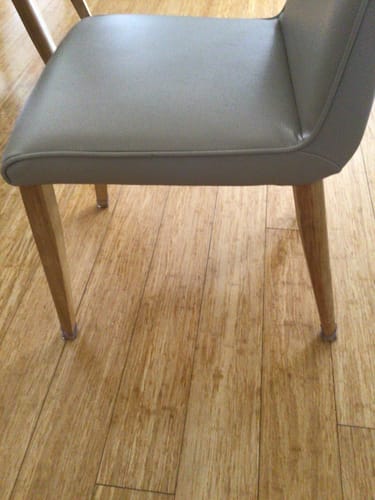 Customer photo review of Square Chair Leg Protector Glides - 24x Pack