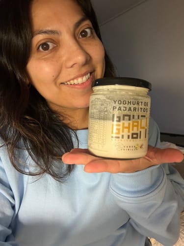 Reseña con foto de un cliente sobre CAJA YOGHURT VAINILLA DE PAJARITOS (10 unidades)