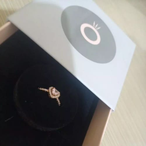 Customer photo review of ANILLO DESLUMBRANTE CORAZON PANDORA ROSE GOLD
