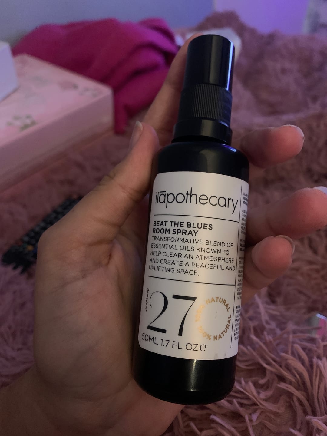 Customer photo review of Beat The Blues Room Spray