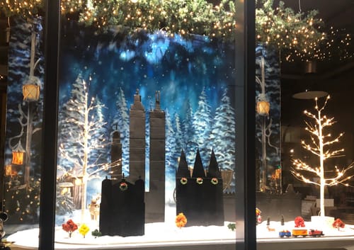 Customer photo review of Kate Winter Snow Christmas Tree Backdrop for Photography