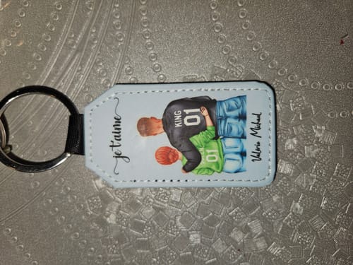 Customer photo review of Couple - Porte-clés personnalisé