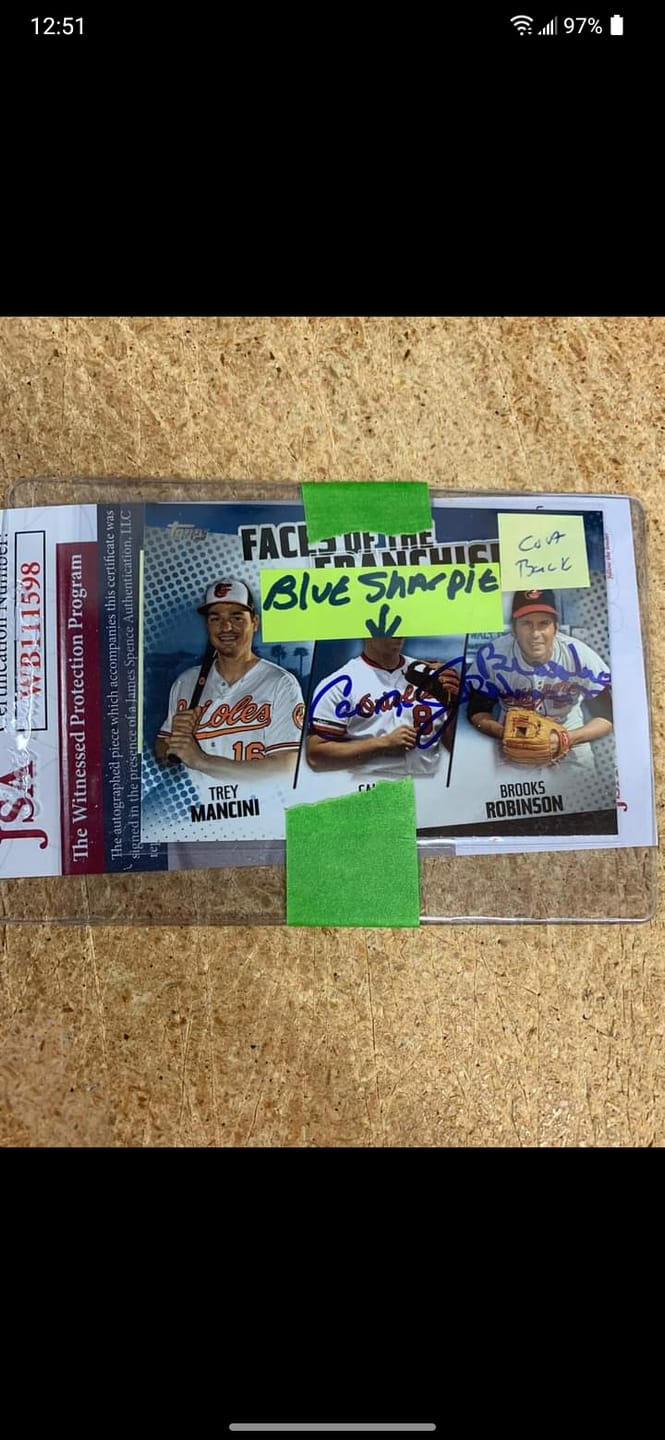 Customer photo review of Cal Ripken Jr Autograph Signing