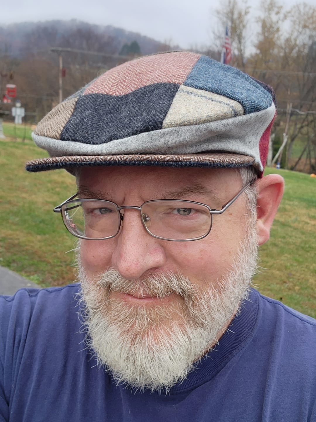 Customer photo review of Vintage Cap Patchwork Tweed