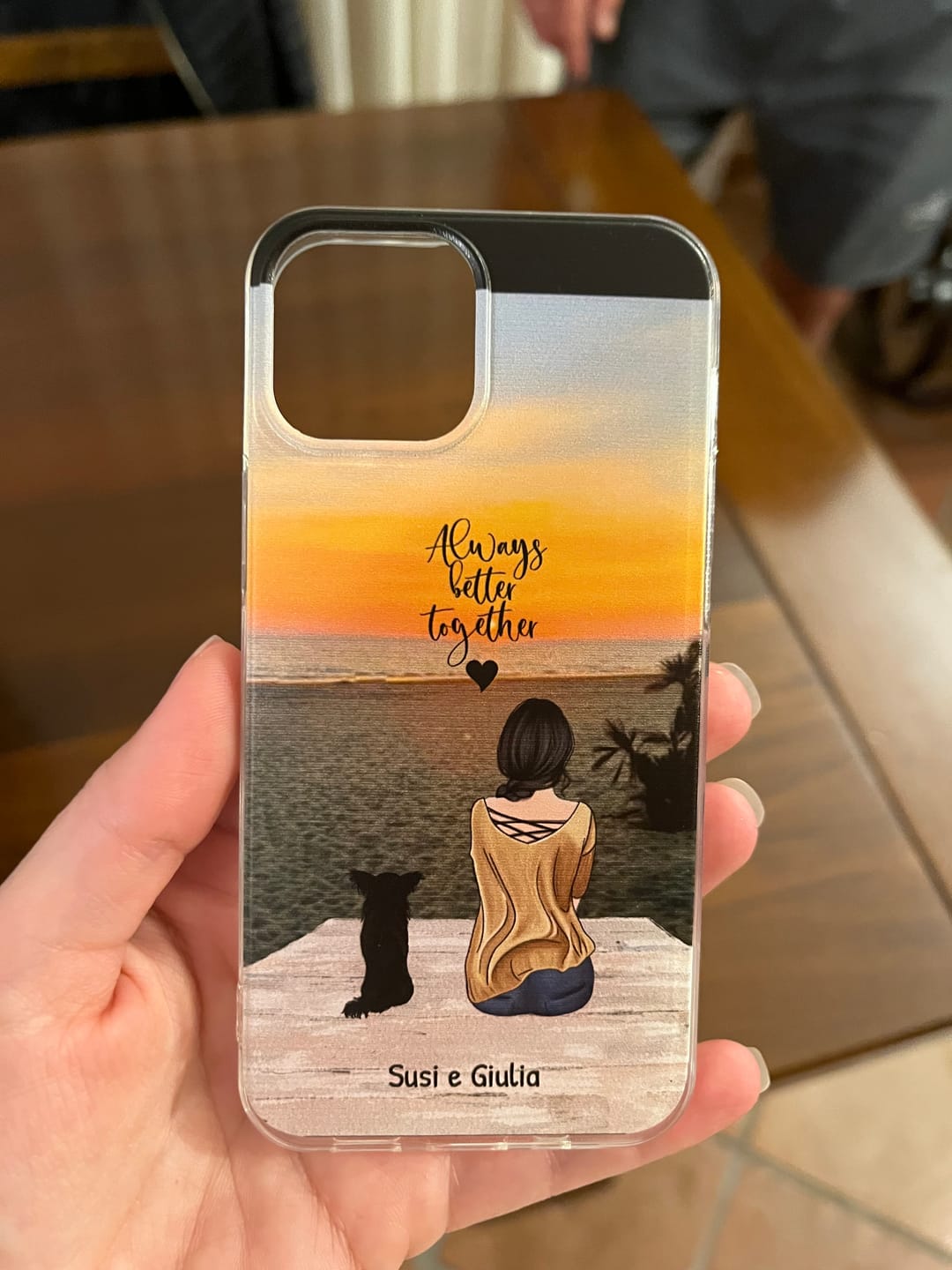 Customer photo review of Insieme al mio animale domestico – Custodia per il telefono personalizzata