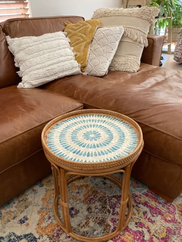 Customer photo review of Serene Rattan Table Set