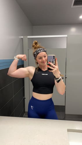 Customer photo review of God First Combat Top