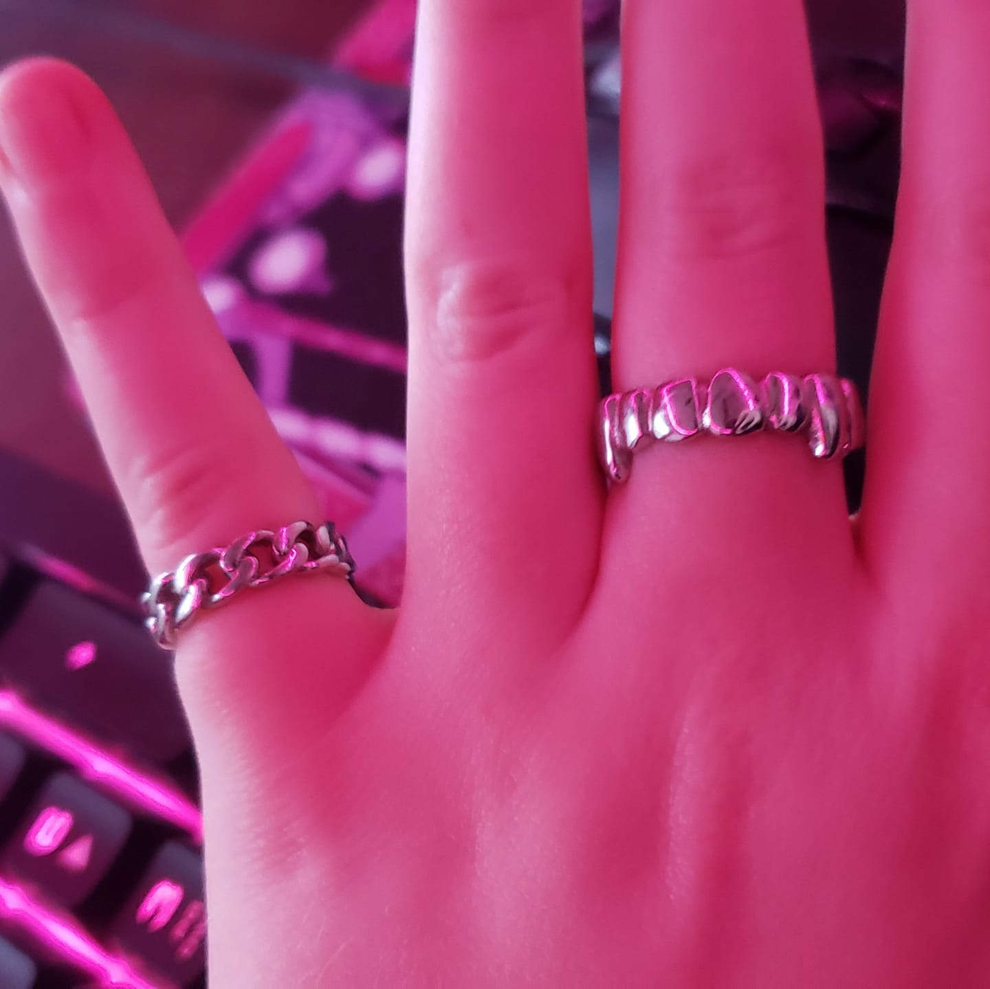 Customer photo review of MINI CUBAN RING (NEW)